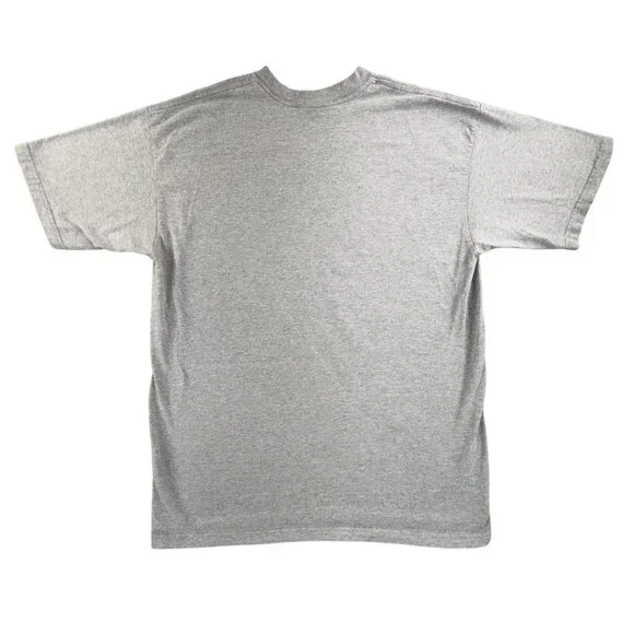 Vintage Bass Pro Shops Shirt Mens Large Gray American Flag Fish Fishing USA Made - Picture 2 of 12